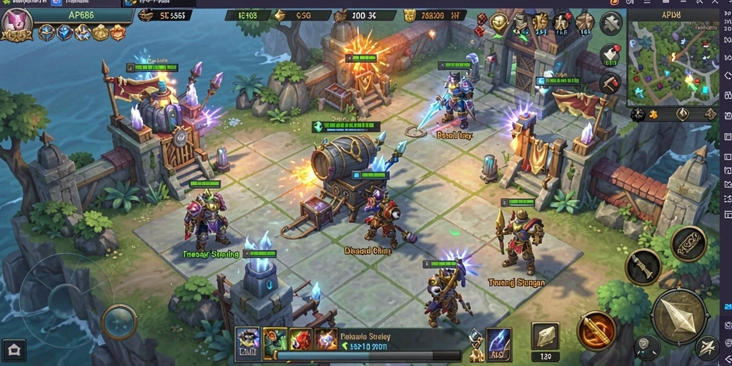 Tampilan gameplay menakjubkan dari AP686 yang menampilkan pertempuran SLG yang mendebarkan.