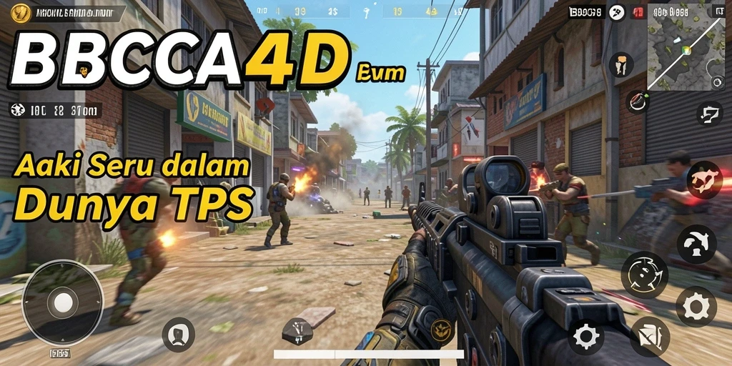 Tampilan gameplay seru dalam pertempuran TPS.