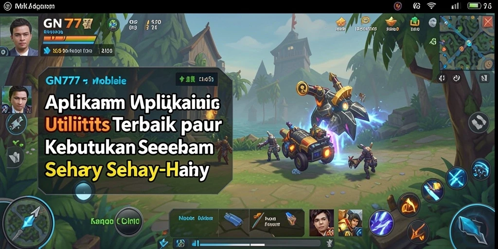 Tampilan utama GN777 dengan fitur Utility yang intuitif.