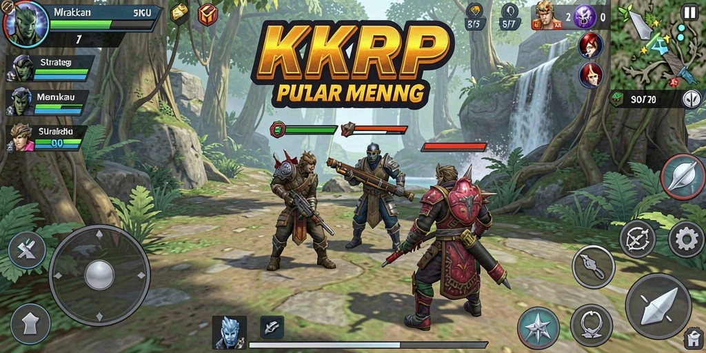 Cuplikan gameplay menarik dari KKRP dengan strategi yang mendalam.