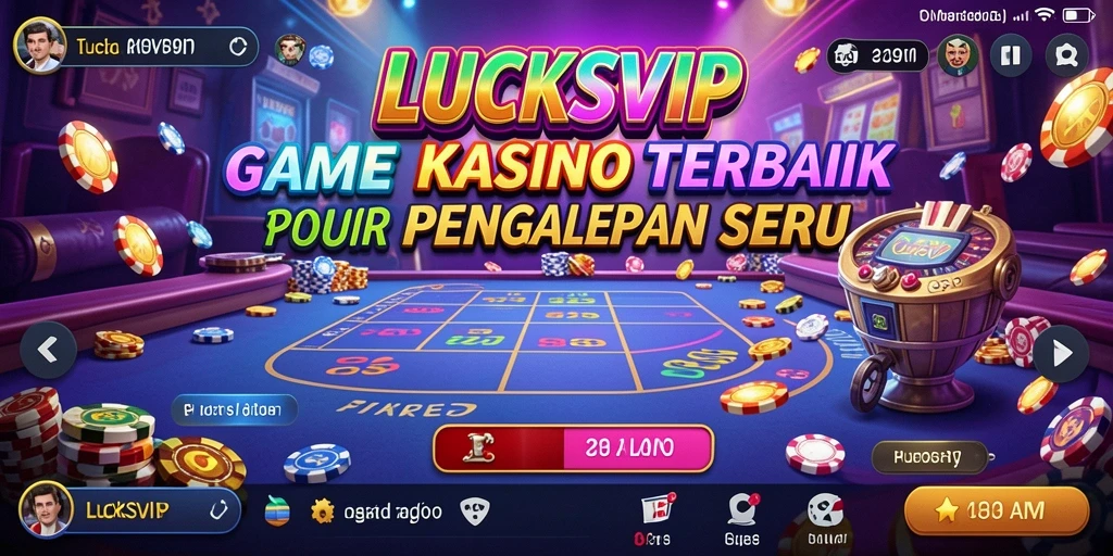 Tampilan menarik dari gameplay Kasino di LUCKSVIP.