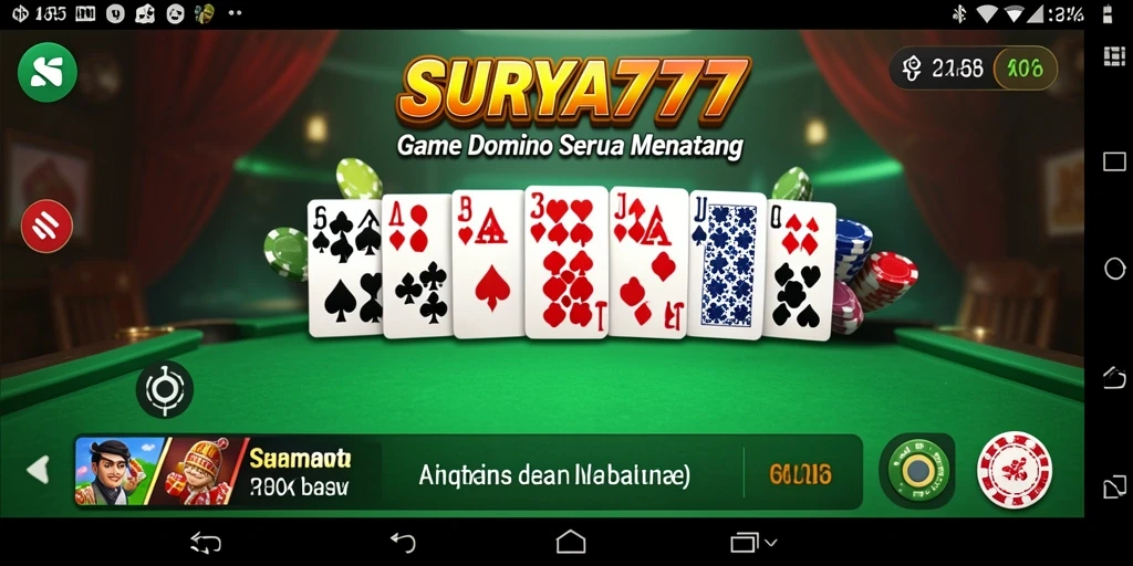 Tangkapan layar gameplay Domino yang menarik dan mengasyikkan.