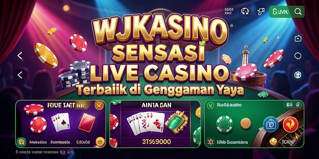Gameplay Live Casino WJKASINO yang menarik dan interaktif.